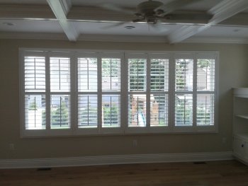 Coastal custom window treatment installation